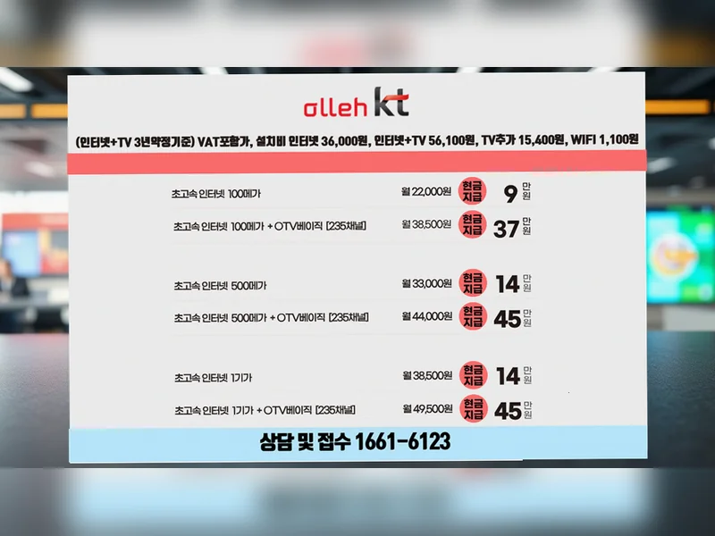 김해시 인터넷티비결합가격